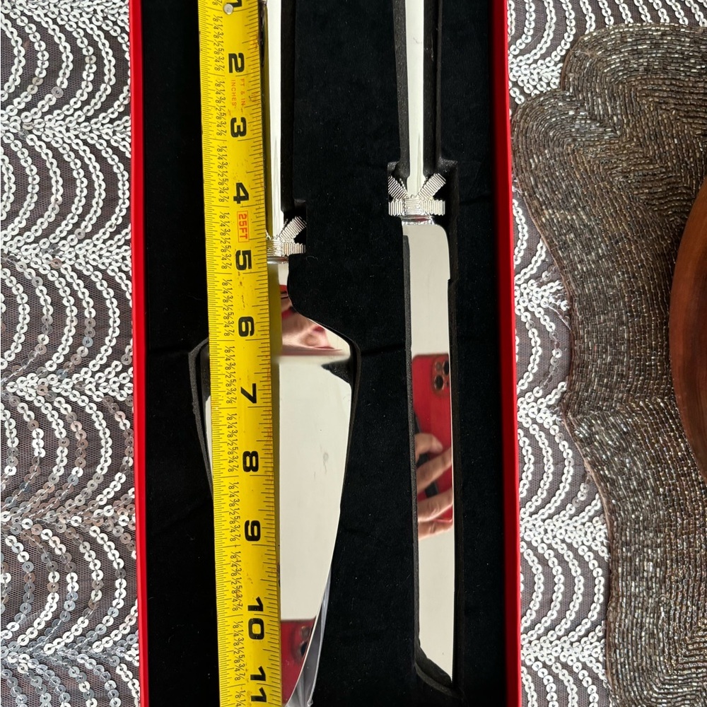 Kate Spade by Lenox Silver Cake Knife and Server - Picture 6 of 10